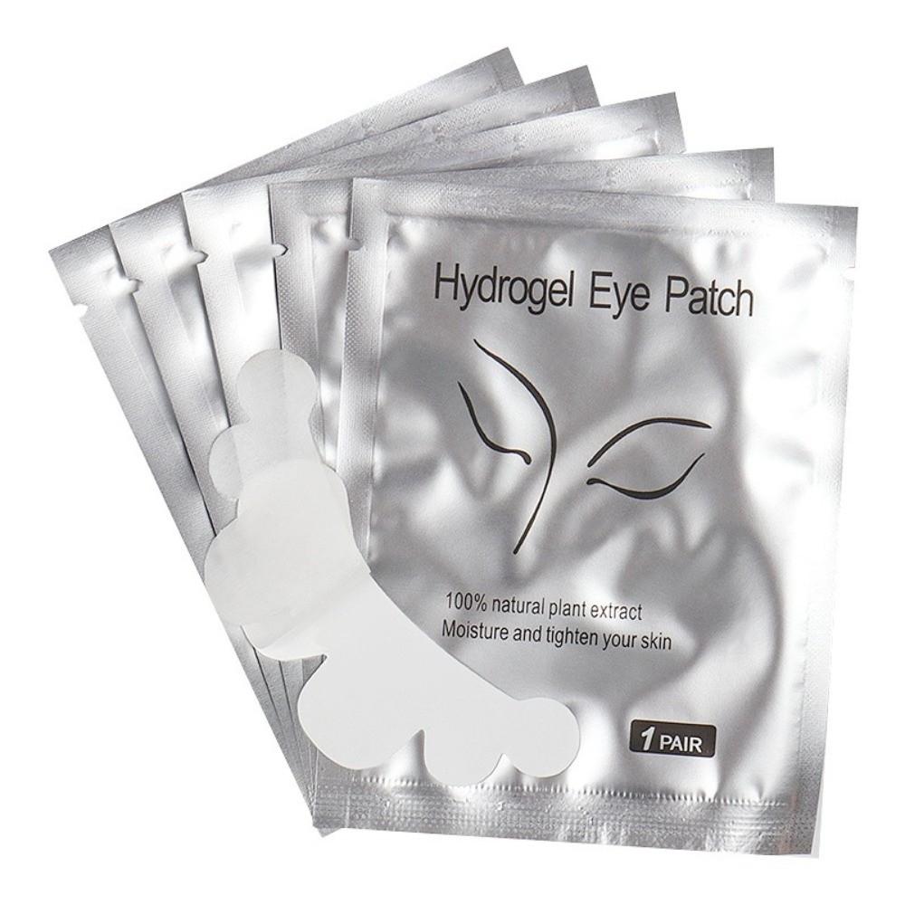50Pairs Cloud Shape Grafting Eyelash Under Eye Pads White Lash Gel Patches Lash Grafting