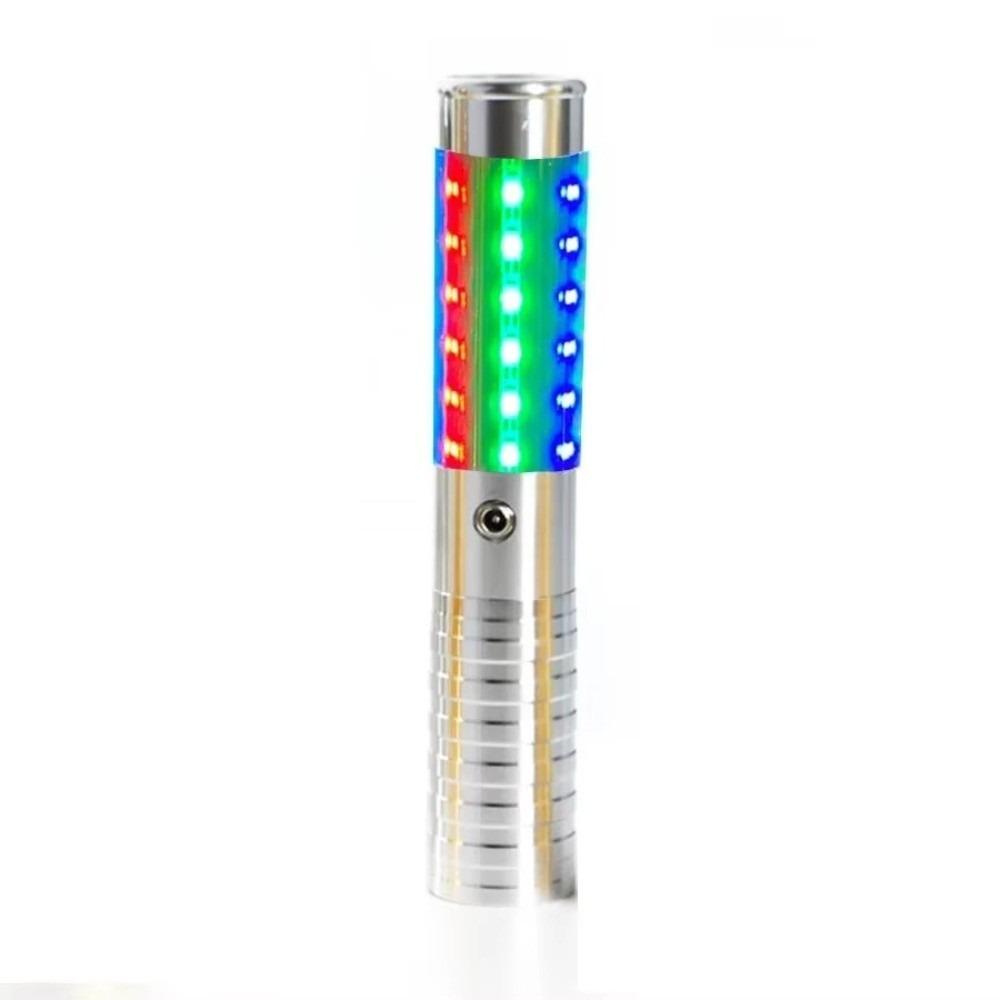 

New Rechargeable Bottle Service Light Aluminium Metal Handheld LED Strobe Baton Bottle Service Sparklers Wedding серебряный