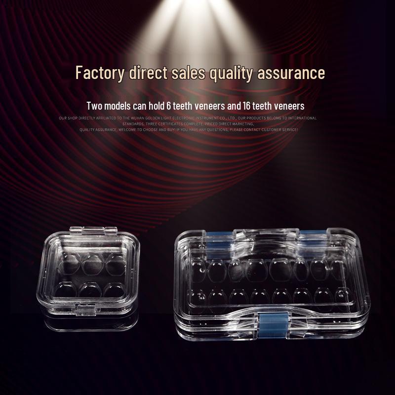 Dental Retainer & Veneer Transparent Storage Box with Perforated Film