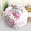 1pc Hello Kitty Ribbon Bow Outdoor Umbrella - Automatic Open/Closed, Foldable Design, 8-Rib Iron Frame, Festival Gift, Suitable for Fans, Travel, Dail