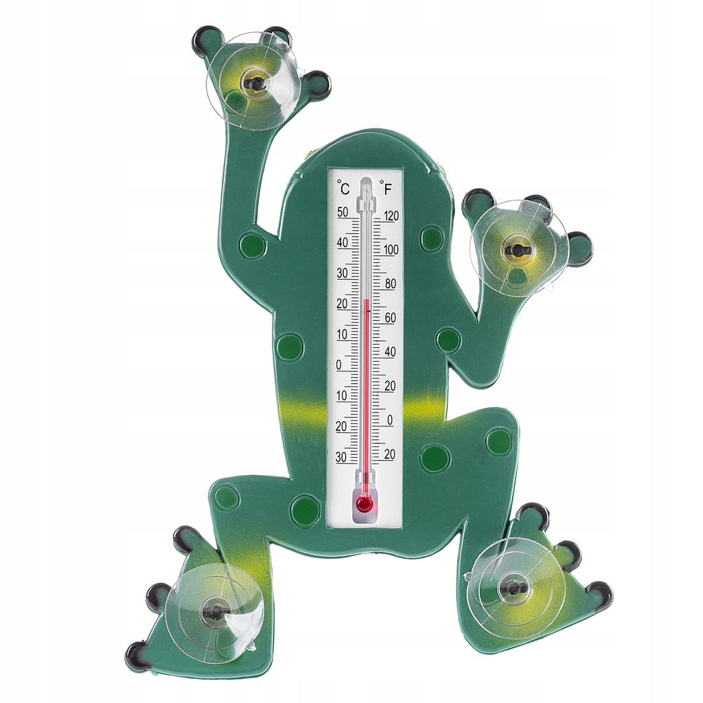 KADAX Outdoor Window Thermometer Suction Cups Frog Self-Adhesive 