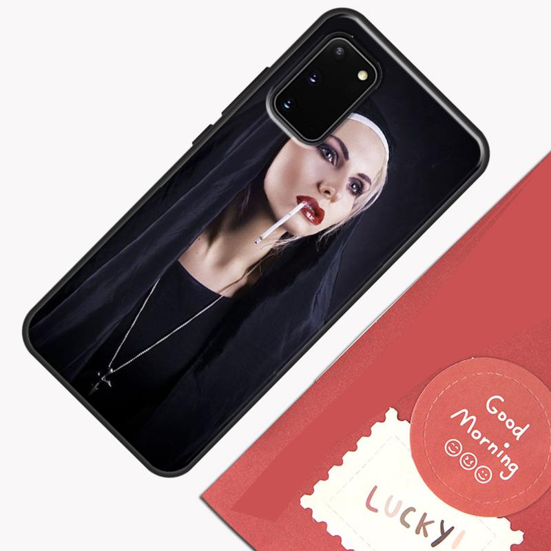 Jesus Nun Sister Phone Case For Samsung Galaxy S24 Ultra S20 S21 S22 S23 S25 Plus S9 S10 S24 FE Cover Shell