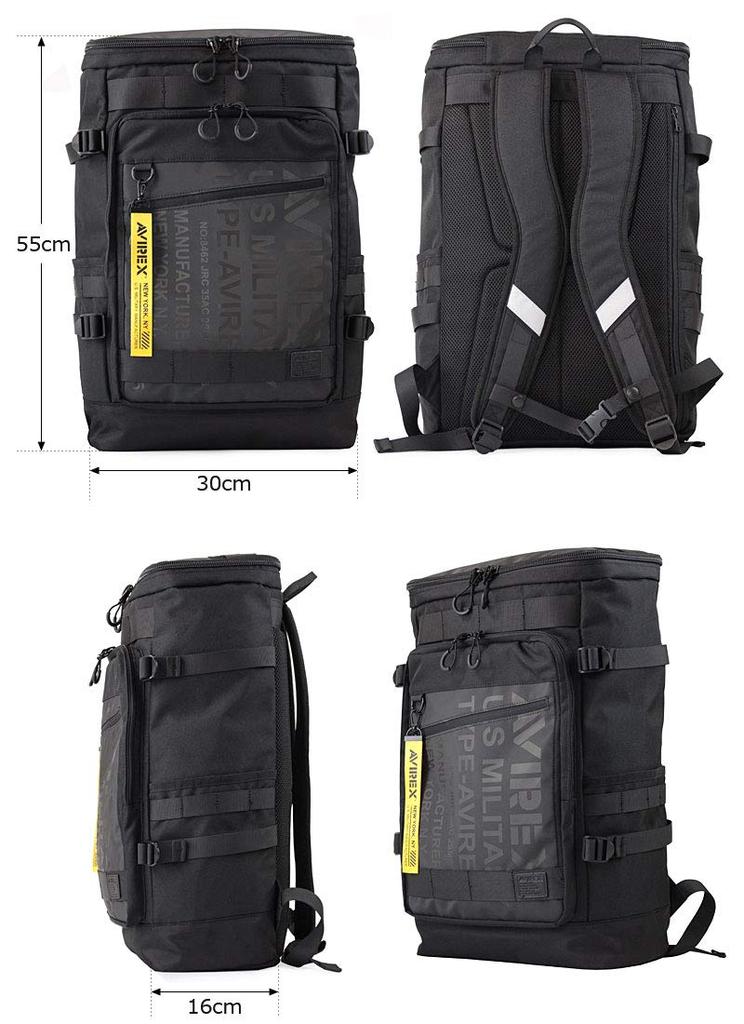 Square Backpack Super Hornet AVX598 Black 10 [AVIREX]