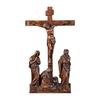 Jesus Crucifixion Scene Statue, Hand-Carved Wooden Calvary Decoration, 14 Station of the Cross, Religious Christian Sculpture