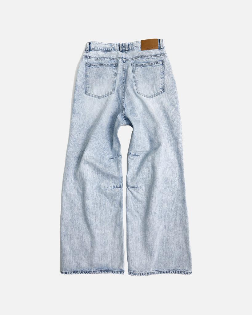 999Hyumeoniti Av Belted Pleated Denim Pants (Icy)