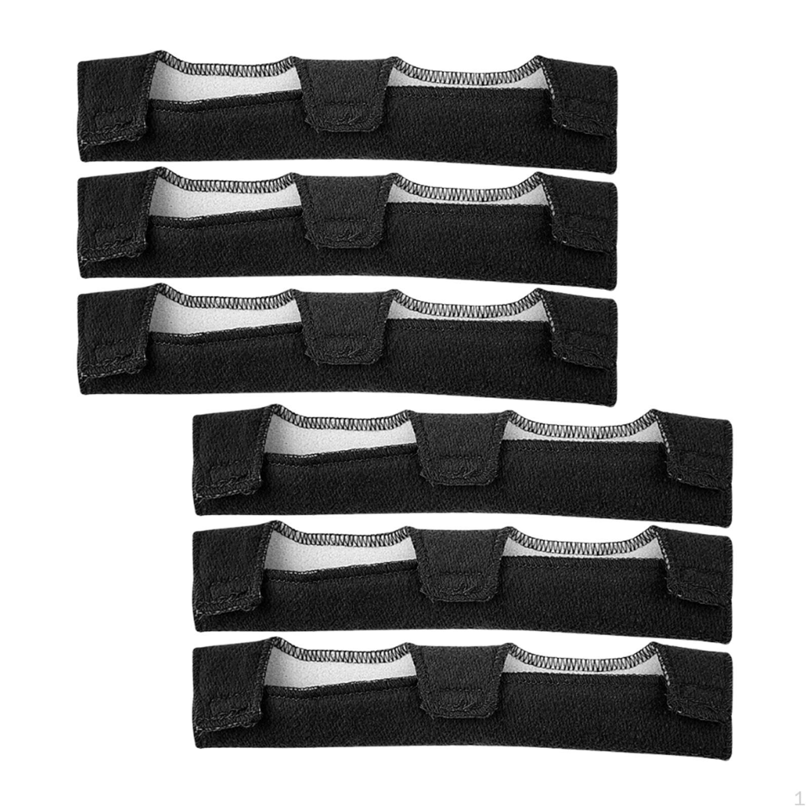 

6 шт. налобных повязок для каски, легкие аксессуары для каски, мягкие впитывающие пот повязки Black