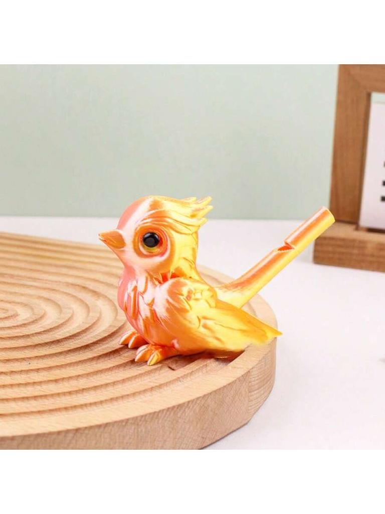 1PC multi-color 3D printed whistle with water injection simulation bird whistle, can blow out the sound of birds, party gift