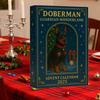 Doberman Guardian Wonderland Advent Calendar 2025 24-Day Countdown Box Acrylic Mini Dog Themed Ornaments Holiday Decoration Gift for Dog Lovers