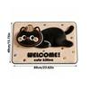 Non-Slip Backing Cartoon Floor Mat Water Absorbent Area Rug 3D Plush Animal Doormat  Bathroom Rug