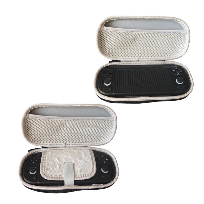 Handheld Game Console Bag Scratchproof Storage Box for  6 Protector Case with Mesh Pocket Carry Pouch
