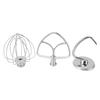 3Pcs Stand Mixer Attachment Stainless Steel Flat Beater Dough Hook Wire Whip Tilt Head Stand Mixer Accessories for