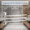 Silver Towel Rack Rotatable Towel Holder Durable Towel Bar  Home Supplies