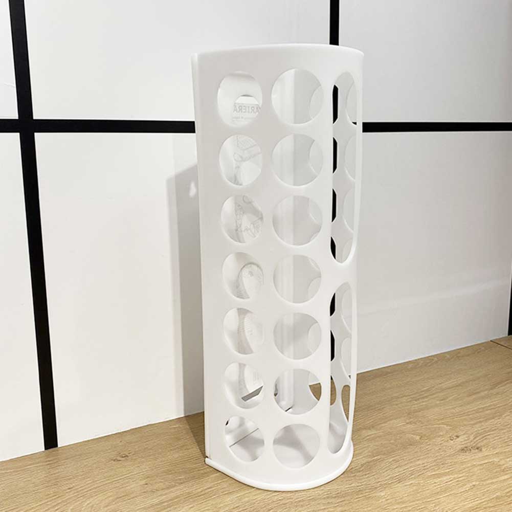 Wall-Mounted Storage Basket Multifunctional Grocery Storage Organiser Space Saving Large Capacity White Plastic Bag Dispenser