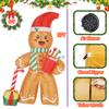 2025 2.4M Xmas Gingerbread Man Inflatable Christmas Model Giant Outdoor Party Decorations Large Inflatable Yard Christmas Decor