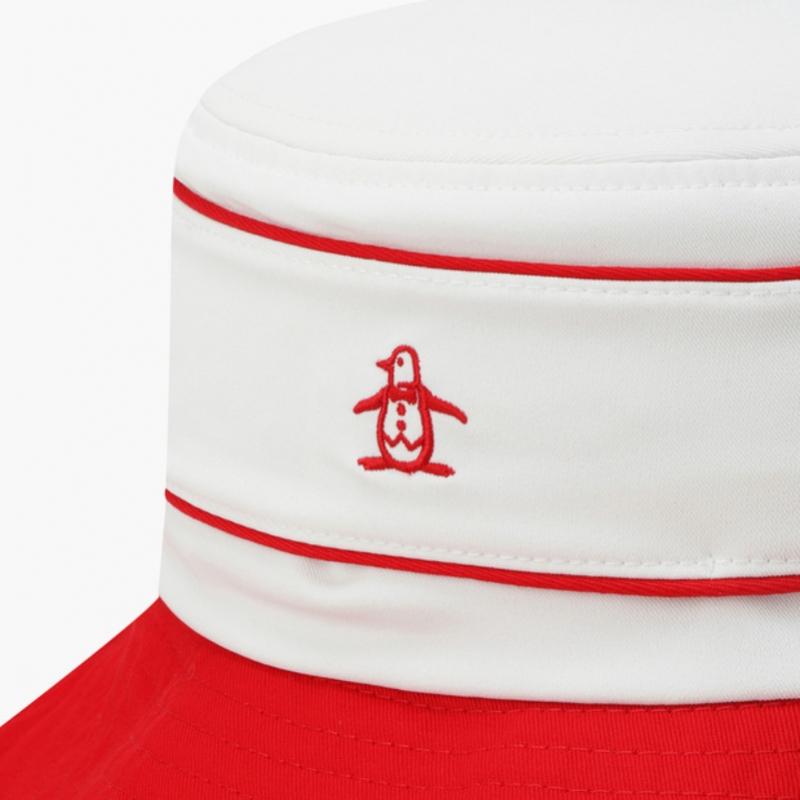 MunSingwear Women S Lettering Point Bucket Hat Red  Mq222lcp45 