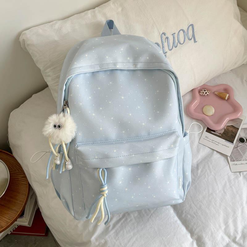 Schoolbag Cute Schoolbag Female Junior High School Mori Backpack Niche High Value Fresh Ins Printing Light Sweet Wind Backpack