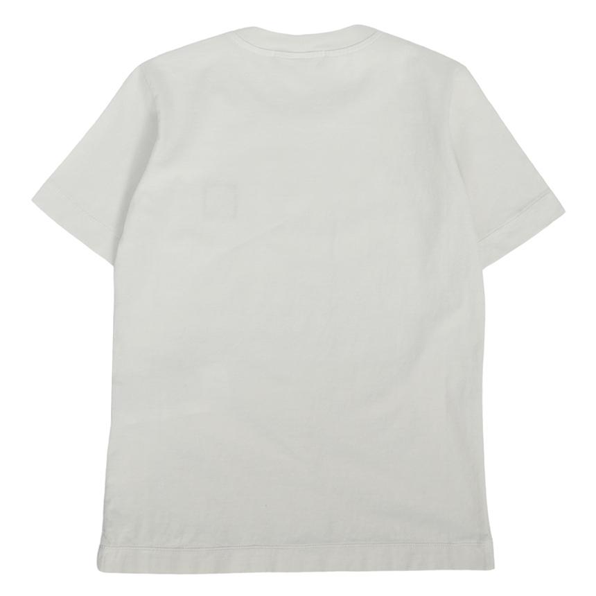 STONE ISLAND Logo Fitted Printed Crew Neck T-Shirt Kids Tops White 781620147-V0061