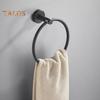 Suction Cup Towel Ring Wall-Mounted Metal Holder Solid Color Easy To Install Bathroom Hand Towel Holder Hanger Hook