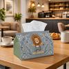 1pc Whimsical Safari Tissue Box | Multi-functional Napkin Dispenser, Two Sizes Available Suitable for Home, Parties, Car Decoration Lion Skateboard Or