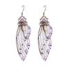 Colorful Butterflies Wing Shape Drop Earrings Women Simulation Rhinestone Dangle Hook Earrings Jewelry Accessory