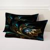 3D Printed Black And Golden Floral Bedding Set Soft Comfortable Bedding Cover Pillowcase Luxury Modern Fashion Duvet Cover Sets