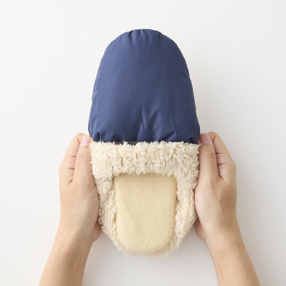 Gunze Bound Heater Plus Ribbed Room New Burgundy UCHI-COLLE Boot-Type Shoes, Women's,