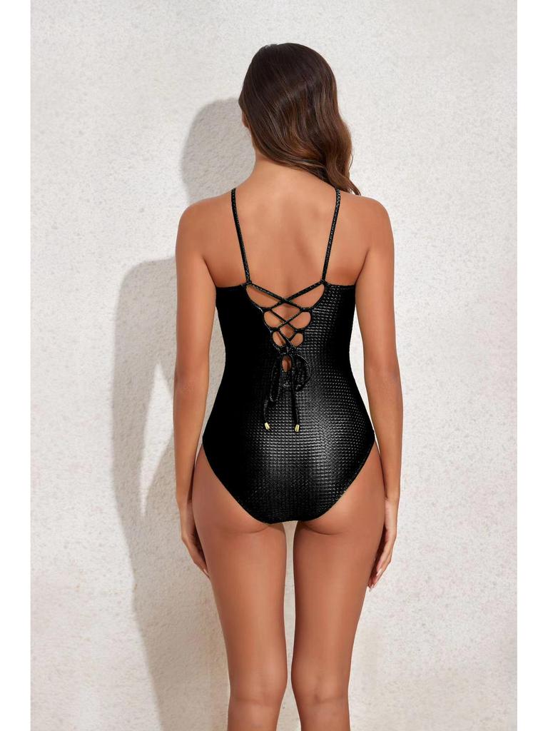 2024 Women's One-Piece Swimsuit: Slimming, Sexy, Sun Protection, Belly Covering, Gauze Skirt Bikini Set