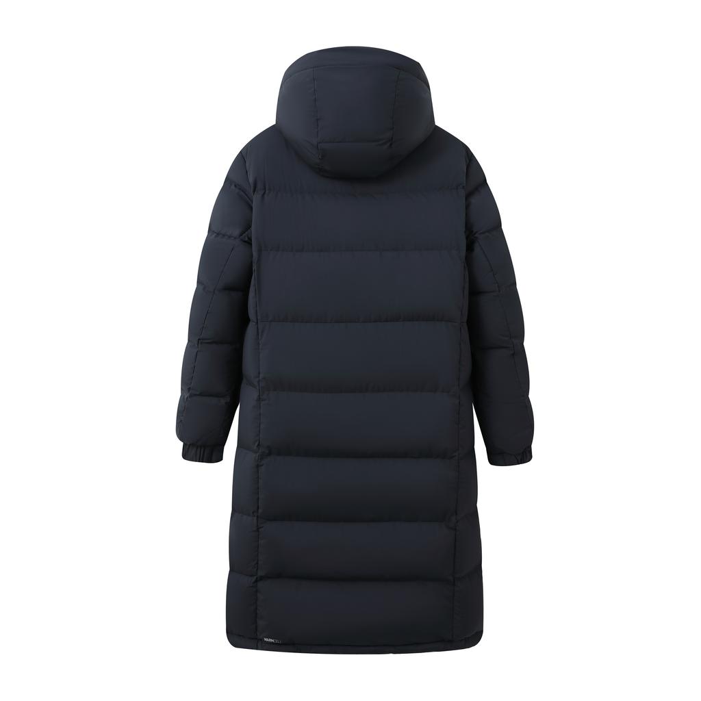 Puma Solid Color Logo Print Single-Breasted Hooded Mid-Length Down Jacket Men Outerwear Black 933541-02