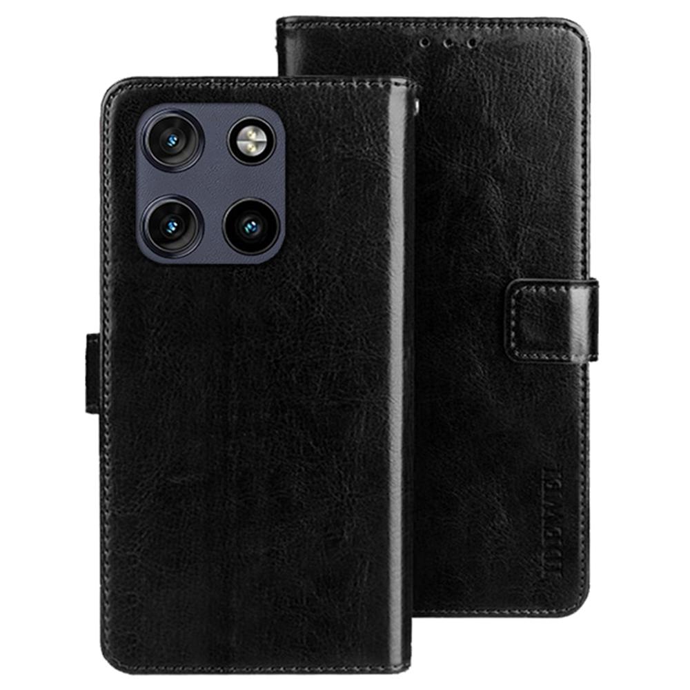IDEWEI For Motorola Moto G Stylus 5G (2025) Stand Case Crazy Horse Texture Leather Phone Cover
