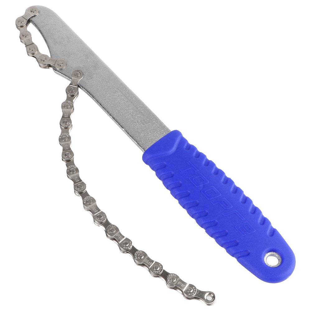 Flywheel wrench New style Dismantling tools Car dismantling tools Wrench Bicycle flywheel Bicycle wrench Metal wrench синий