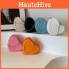 Trendy Ins Style Heart Bag Pu Material Sweet Fresh Shoulder Bag For Ladies