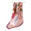 100% Mulberry Silk  Women's Double-sided Printed Small Scarf Silk Plain Crepe Satin Square Scarf High Sense
