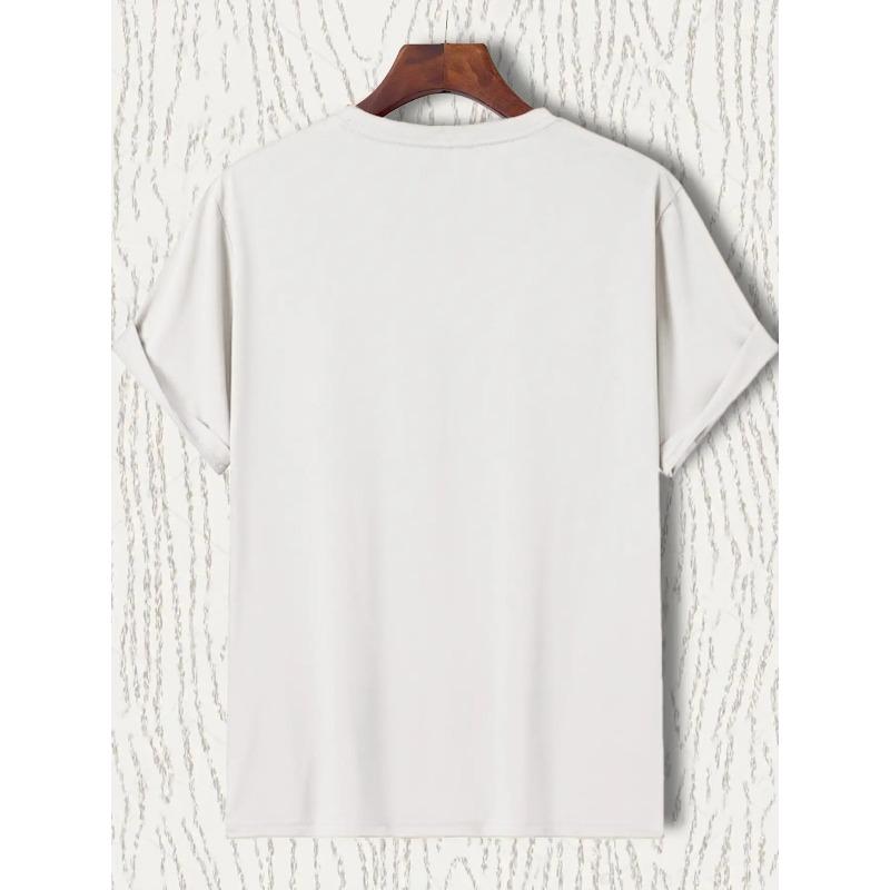 Camiseta Española de Versos para Hombre, Estampado con Texto Religioso en Español y Traducción al Inglés, Camiseta Casual de Cuello Redondo y Manga Corta, Para Uso Diario