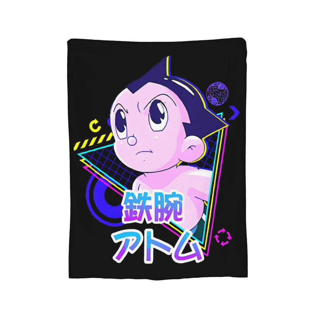 Astro Boy Bauplan Strickdecke Astroboy Anime Fleece Überwurfdecke Sommer Klimaanlage Bedruckt Weich Warm Bettüberwürfe,