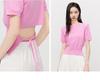 Ladies' Temperament Thin Round Neck Short-Sleeved Knitted Shirt