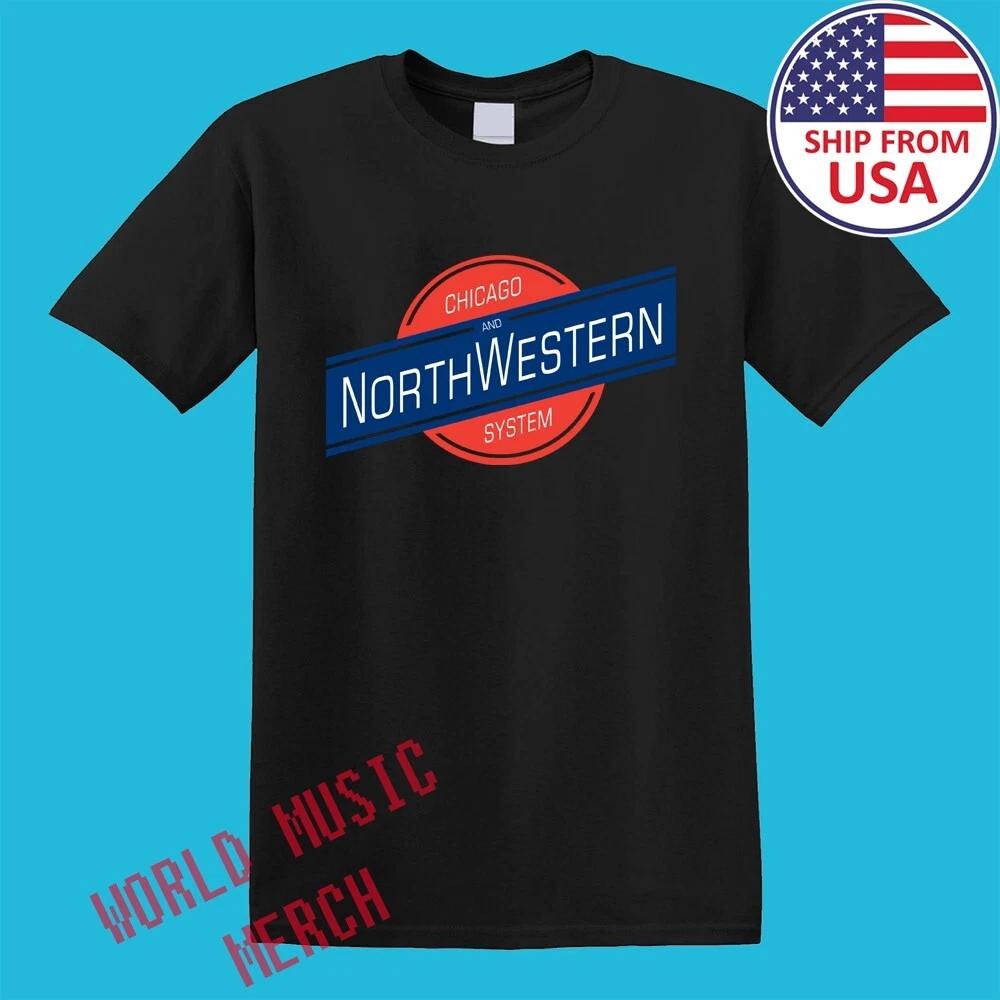 Chicago North Western Railway Men s Black Size S-5XL 3XL