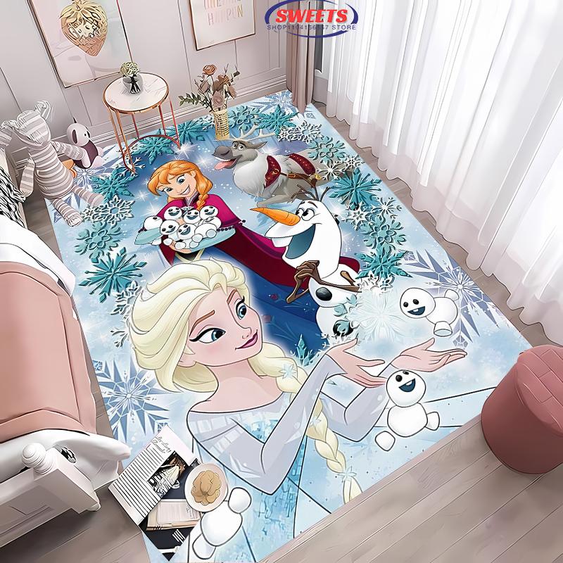 

Disney Крижане серце Ельза Магічний Крижаний Килим для Декору Кімнати Красивої Дівчинки Килим Килимок для Дивана 17 Стилів на Вибір, Теплий Подарунок для Дітей Дівчини 100x150cm
