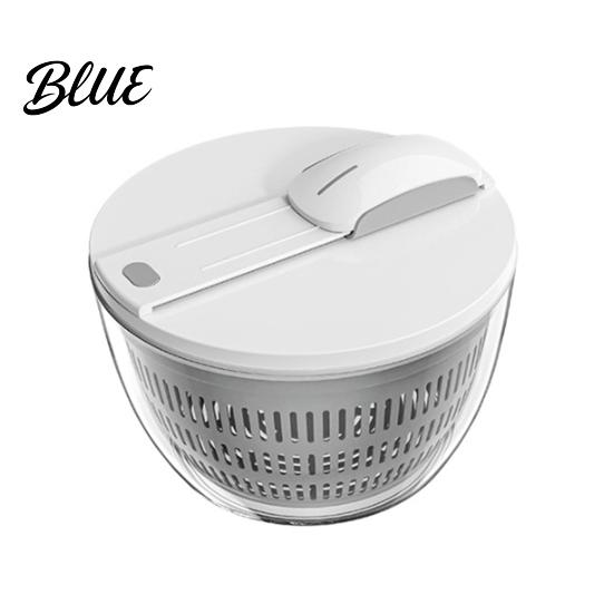 Fruit Drain Basket with Lid Vegetable Salad Spinner Detachable Bowl And Mesh Design Manual Efficient Prep Tool Hand-Centrifugal Dehydration System,