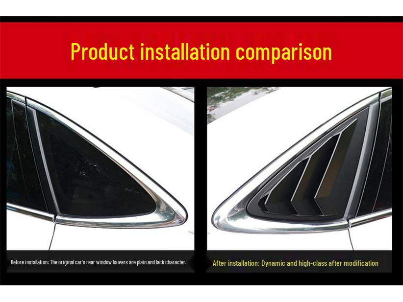 Rear Window Louvers/Air Vent Spoiler for Roewe I6/Ei6/I6Plus Triangular Window