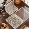 Transparent Plastic Earring Storage Box with Multiple Compartments and Anti-Oxidation Feature
