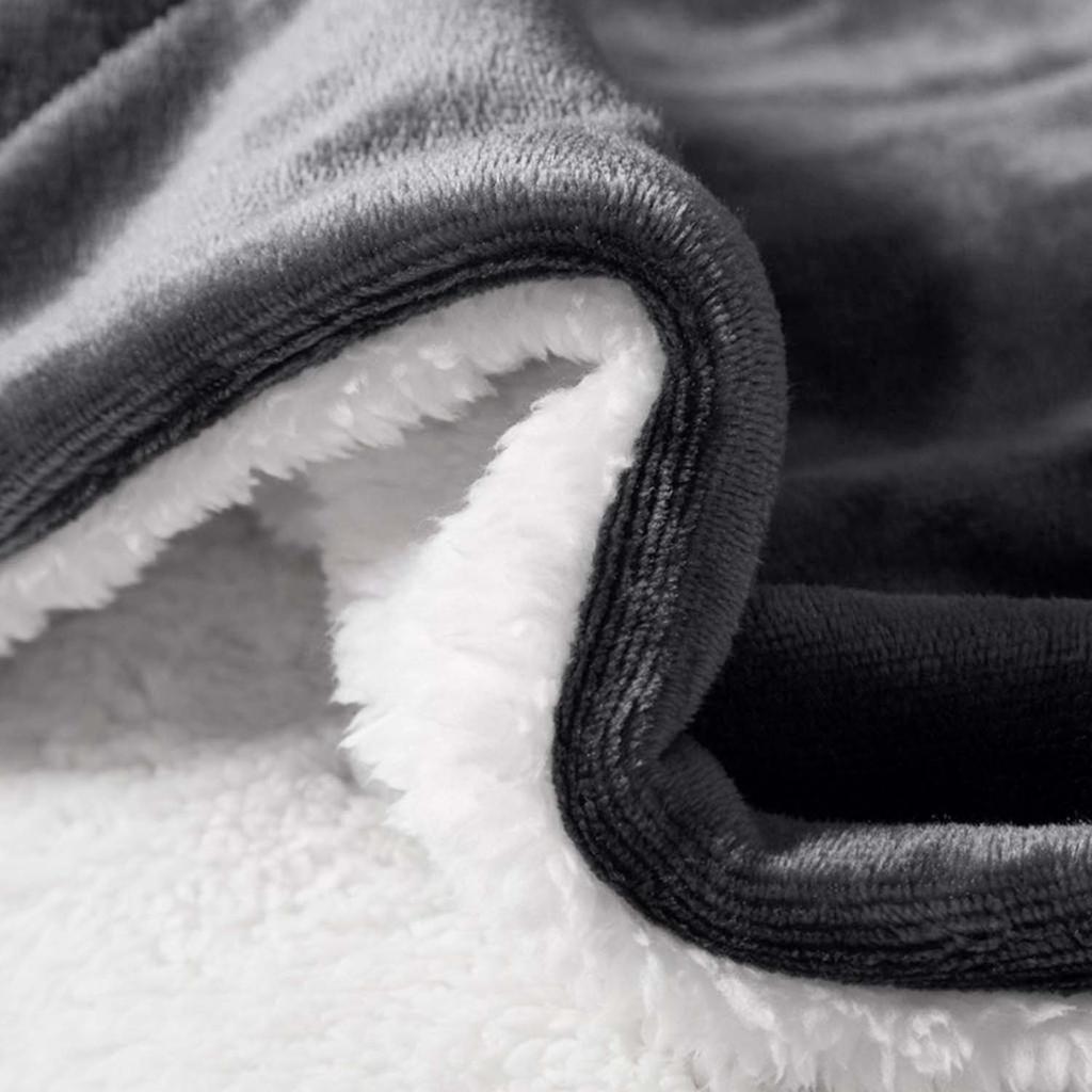 480GSM Heavy Sherpa Fleece Blanket – Double-Sided Warm Throw for Couch, Bed, Office and Travel, Reversible All Season Comfort, Room & Sofa Decoration