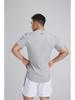 Men's Autumn Fitness Half Tight Short-Sleeve Striped Sports T-Shirt for Basketball & Running