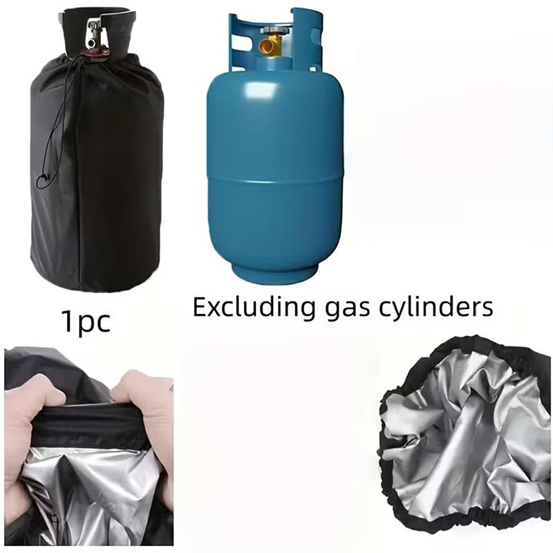 Outdoor Gas Tank Cover Propane Tank Cover 210D Moisture, Dust, And Sun Protection Cover Drawstring Closure For Patio, Outdoor