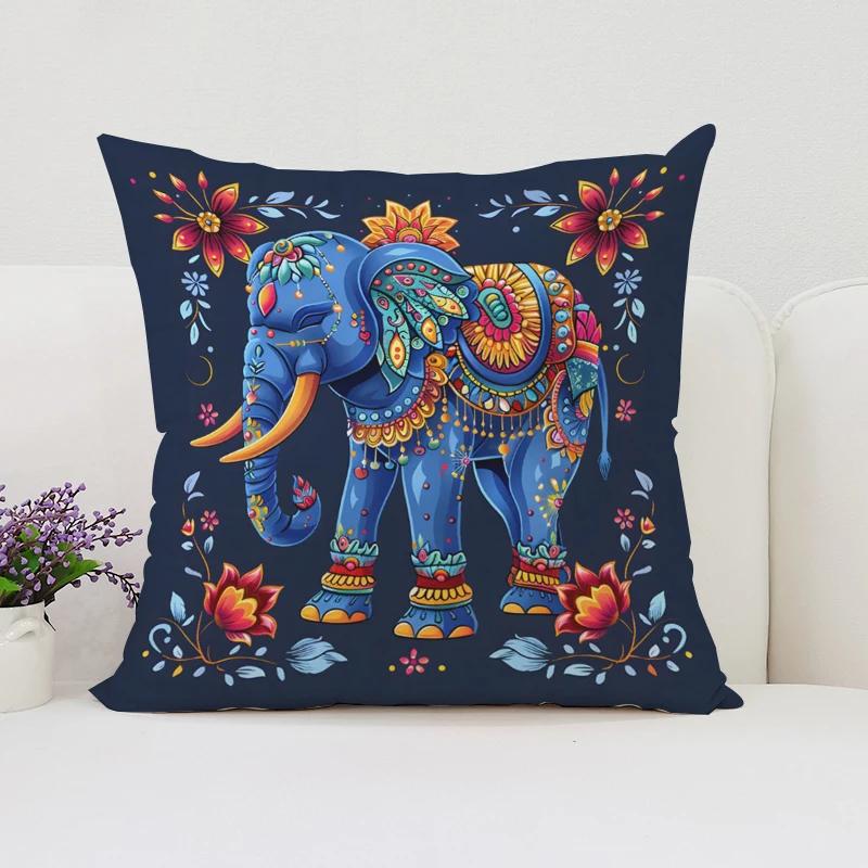Słoń Styl Skandynawski Dekoracja Domu Poszewki na Poduszki 45x45 Poszewki na Poduszki 40x40 Dekoracyjne Poszewki na Poduszki Poszewki na Poduszki do Łóżka