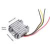 60W 24V To 12V 5A Automotive Power Converter Aluminum Housing With Protective Module For Speaker Accessories