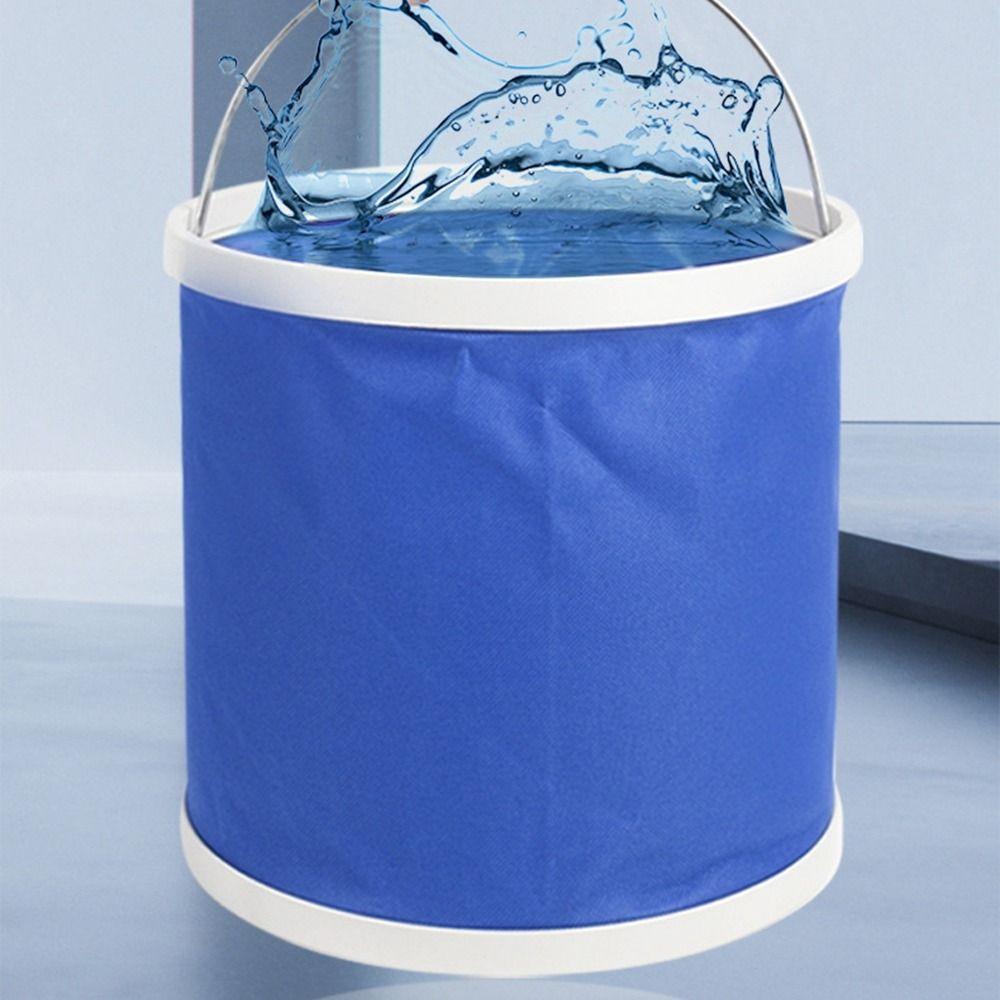 Oxford Cloth Car Folding Bucket Space Saving Water Sprinkling Bucket Folding Water Bucket  Fishing