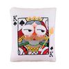 Poker Cards Throw Pillow, King Queen Jack of Spades Plush Pillow, Funny Decorative Cushion with 3D Embroidery for Sofa Couch Living Room Bedroom