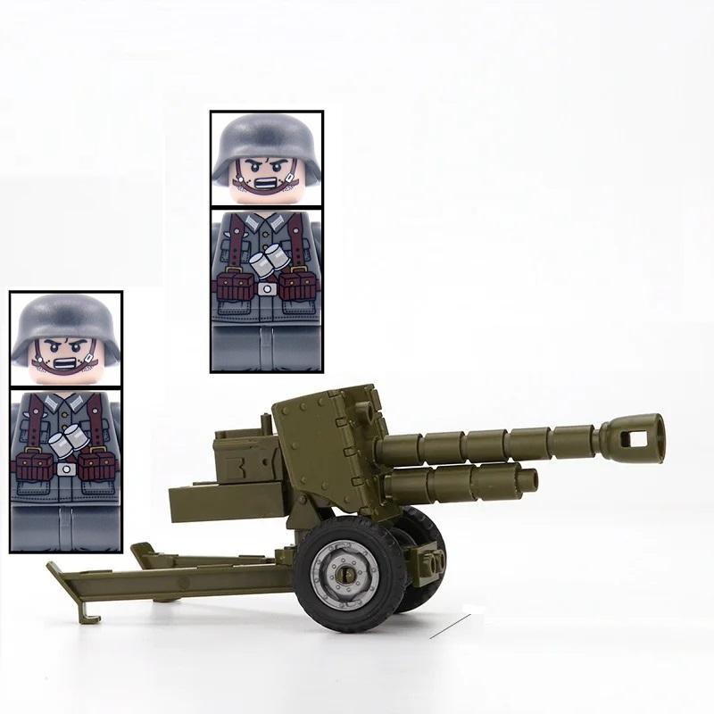 

Блокуючий Солдат Німеччини часів Другої світової війни Гаубиця Військовий MOC Аксесуари для зброї Будівельні Міні-блоки Цеглини Фігурки Освітня Модель Дитяча Іграшка