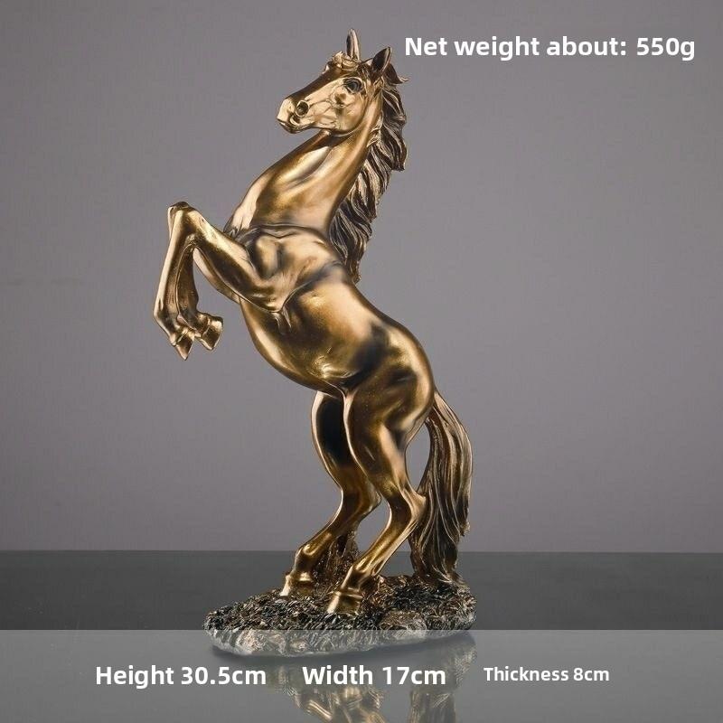 Abstract Resin Horse Statue for Home Office Desk Decor Modern Sculpture Living Room Entryway Decoration Art Gift
