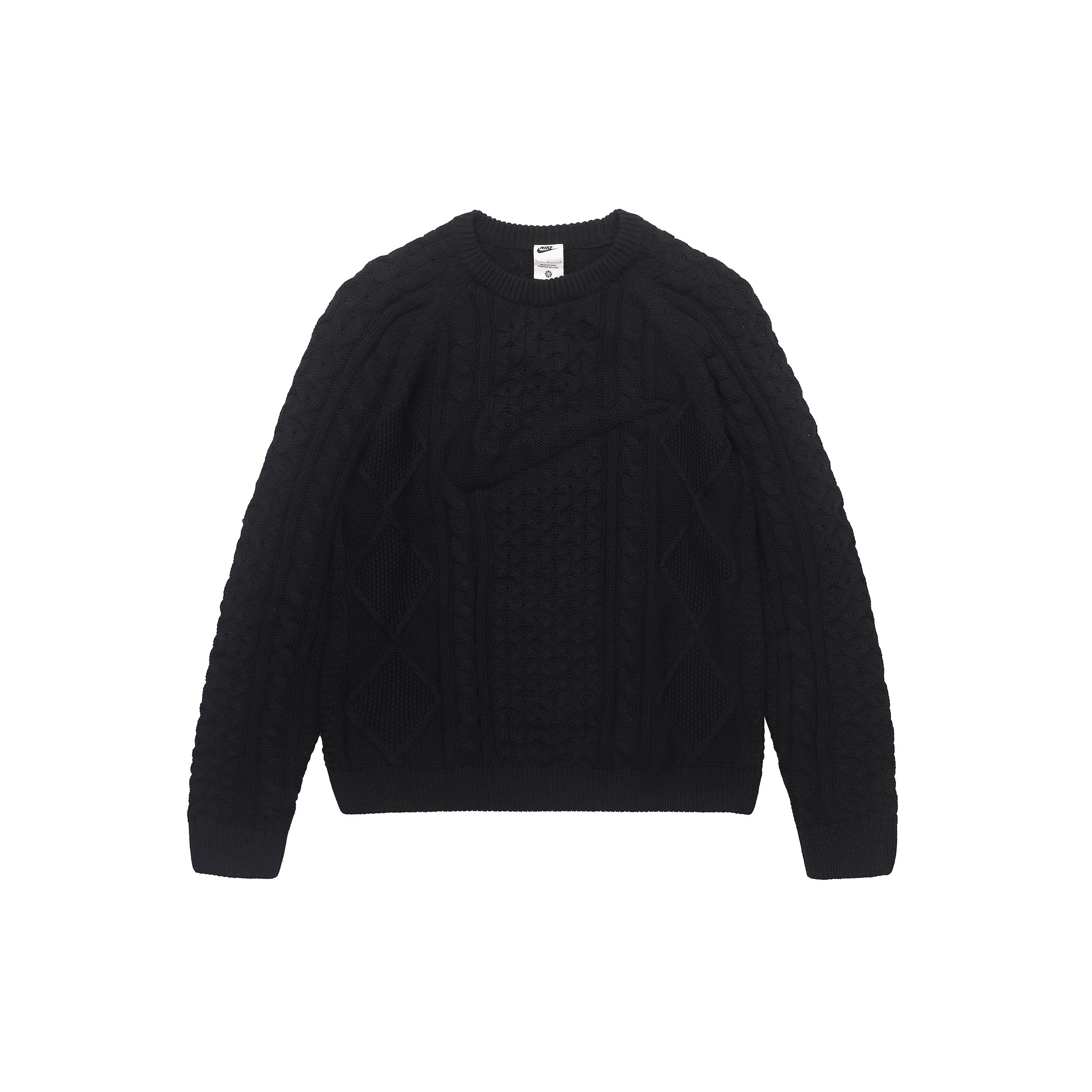 

New Nike Cable Knit L/S Sweater Asia Sizing DQ5177-010 XL